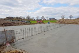 Silageplatte geglättet